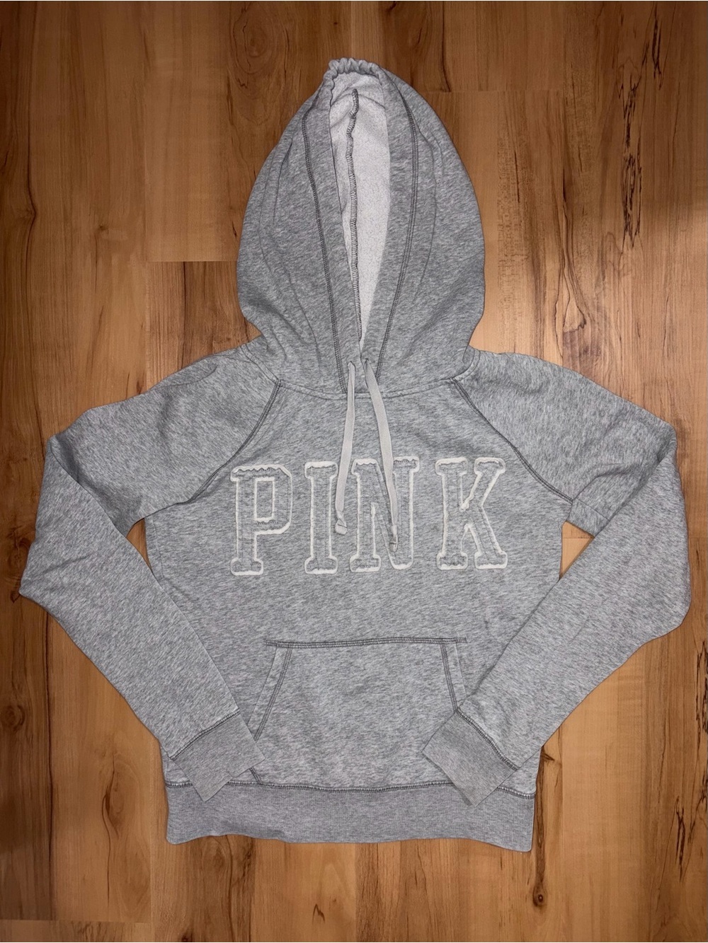Vintage Victoria's Secret PINK Heather Grey Pullover Hoodie
